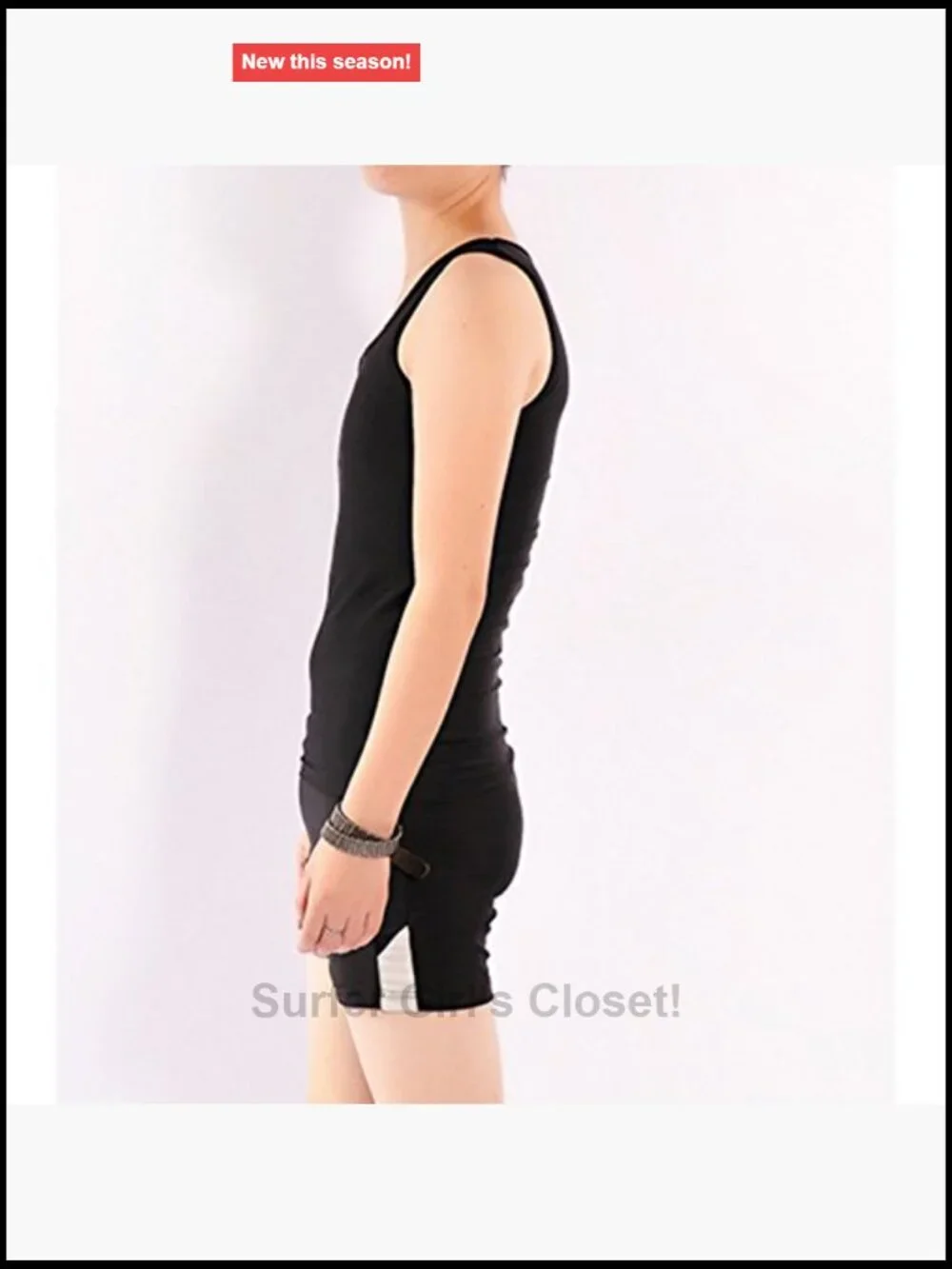 Chest Binder Swimwear Set Tank Top & Swimming Pants Quick-Drying